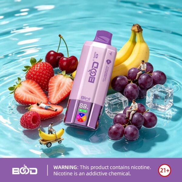 BOOD VASTO 8 in 1 160k Strawberry Raspberry Cherry Banana Grape
