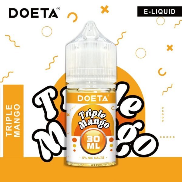 doeta Triple Mango flavor disposable vape juice 30ml 50mg strength