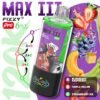 Fizzy Max III Pro 6-in-1 120k Puffs Disposable Vape - Blueberry Raspberry, Triple Melon, Strawberry Ice