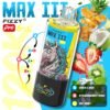 Fizzy Max III Pro 6-in-1 120k Puffs Disposable Vape - Coco Loco, Strawberry Kiwi Ice, Mint