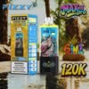 Fizzy Max III Pro 6in1 120k Puffs Vape Device and Commercial Packaging Design
