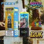 Fizzy Max III Pro 6in1 120k Puffs Vape Device and Commercial Packaging Design