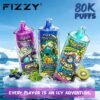Fizzy Prime Max 80k Puffs Disposable Vape - Raspberry Watermelon Splash Flavor
