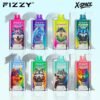 Fizzy X Space 100k puffs disposable vape Wolf Edition showcasing its unique flavor lineup.