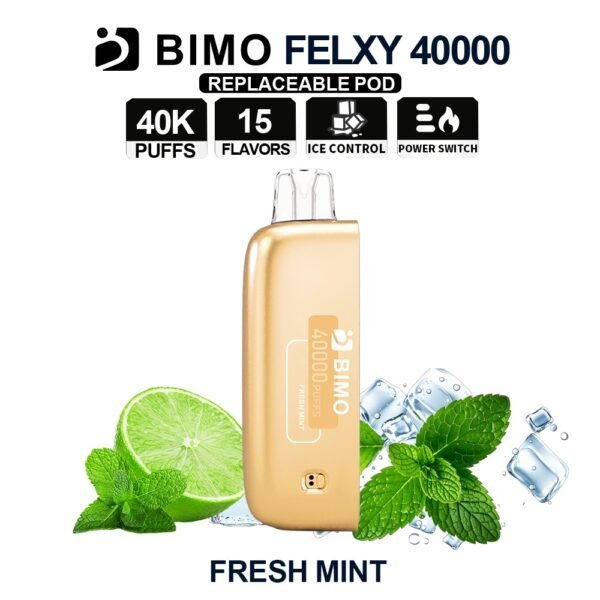 BIMO FELXY 40k 40000 Puffs Disposable Replacement Pod Fresh Mint Flavor
