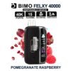 BIMO FELXY 40k 40000 Puffs Disposable Vape Kit Pomegranate Raspberry Flavor