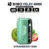 BIMO FELXY 40k 40000 Puffs Disposable Vape Kit Strawberry Kiwi Flavor