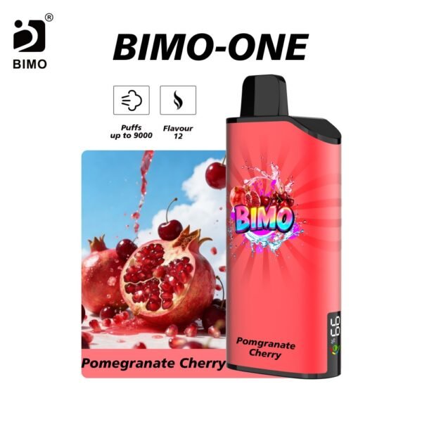 BIMO ONE 9000 Puffs Disposable Vape - Pomegranate Cherry Flavor