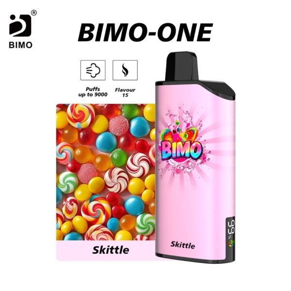 BIMO ONE 9000 Puffs Disposable Vape - Skittle Flavor