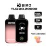 BIMO TURBO 20K 20000 Puffs Disposable Vape - Pink Lemonade Flavor