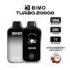 BIMO TURBO 20K 20000 Puffs Disposable Vape - Strawberry Coconut Flavor