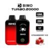 BIMO TURBO 20K 20000 Puffs Disposable Vape - Strawberry Ice Flavor