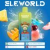 Peach, mango, and pineapple multi-flavor edition of ELE World 4in1 100000 Puffs 100k disposable vape device.