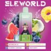 Tropical coconut and watermelon ice flavors for ELE World 4in1 100000 Puffs 100k disposable vape.