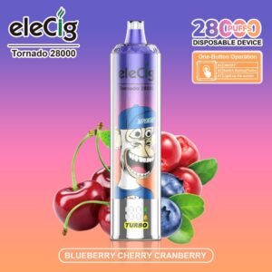 eleCig Tornado 28000 28k Puffs Disposable Vape Blueberry Cherry Cranberry Flavor Wholesale
