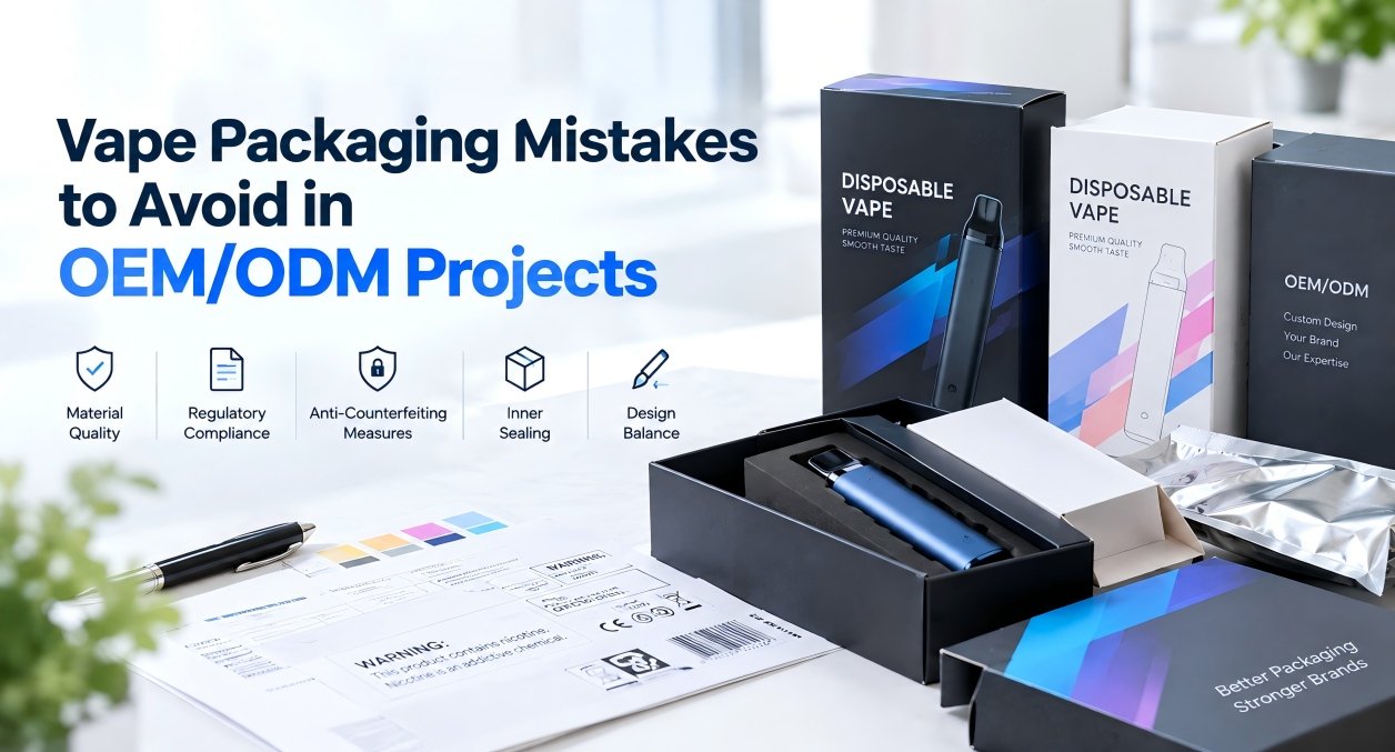 Vape packaging mistakes to avoid in OEM and ODM projects